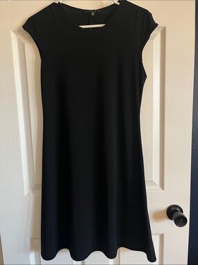 Tiana B. Black Cap-Sleeve A-Line Mini Dress